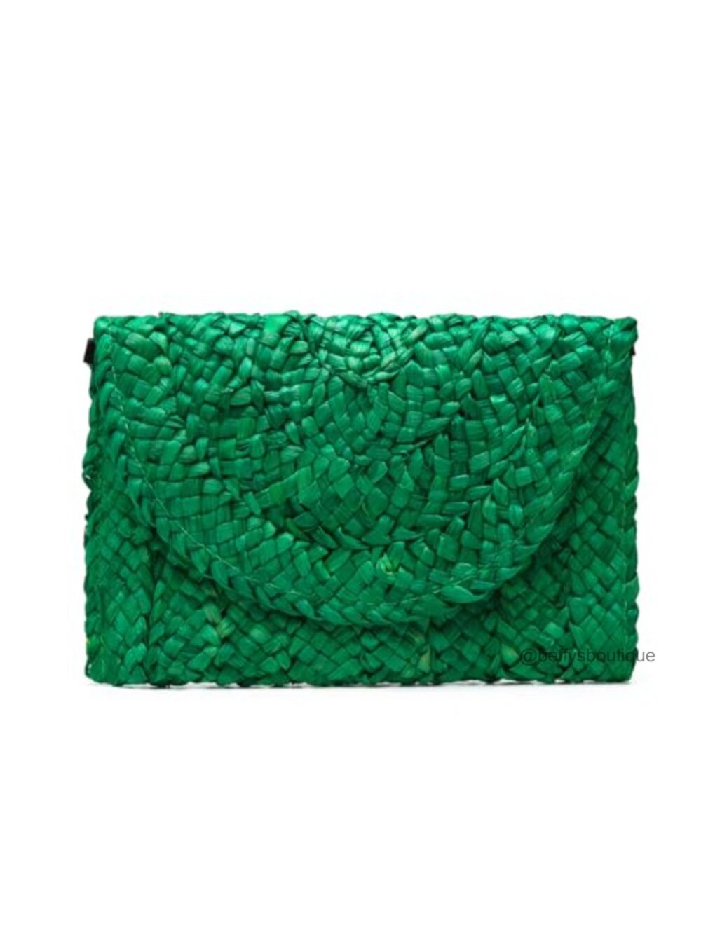 Straw Clutch Handwoven Woven Evening Envelope Purse Beach Bag